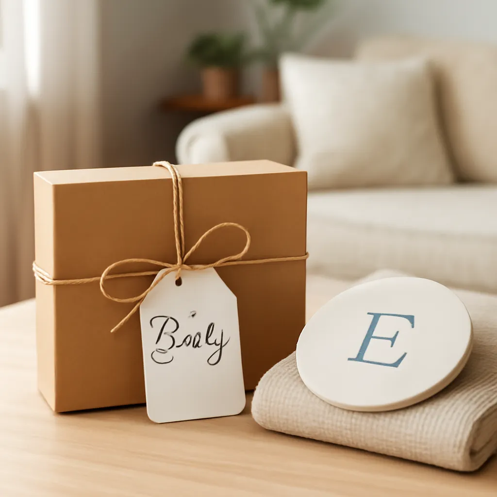 Thoughtful personalized gift in simple packaging