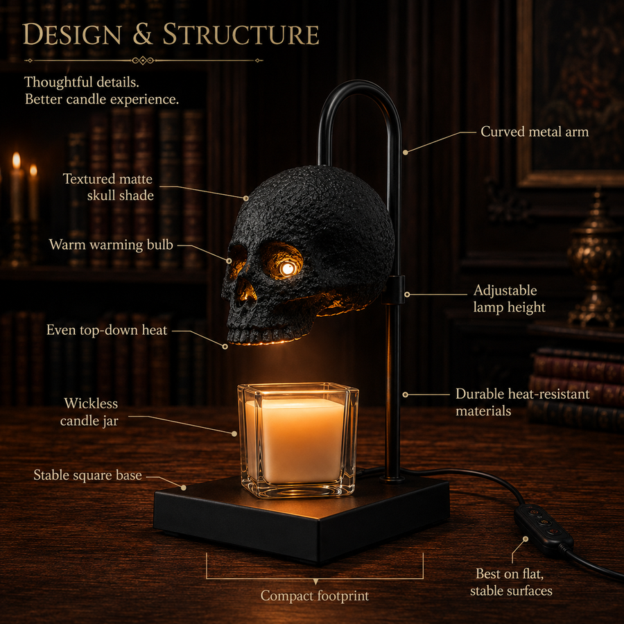 Skull Candle Warmer Lamp