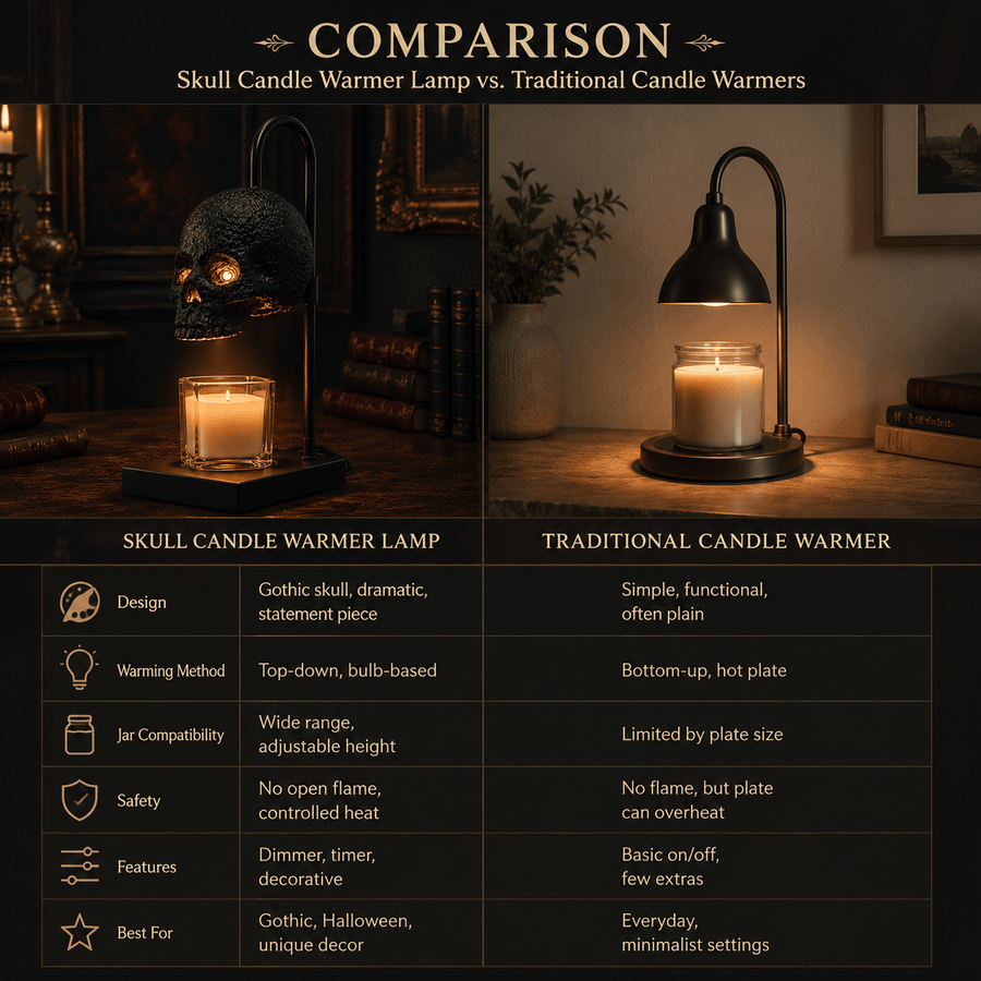 Skull Candle Warmer Lamp