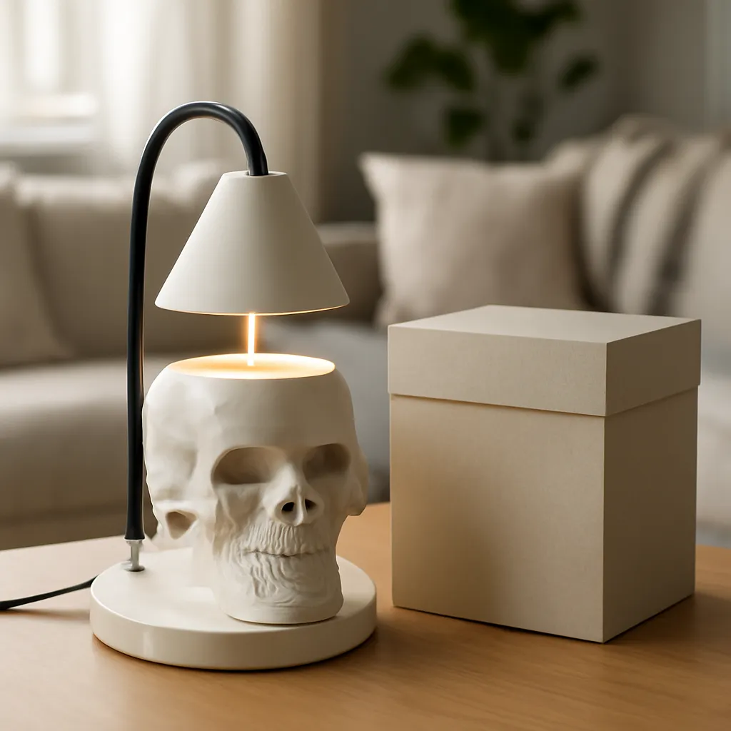 Skull Candle Warmer Lamp, sugar skull candle warmer, anime wax warmer