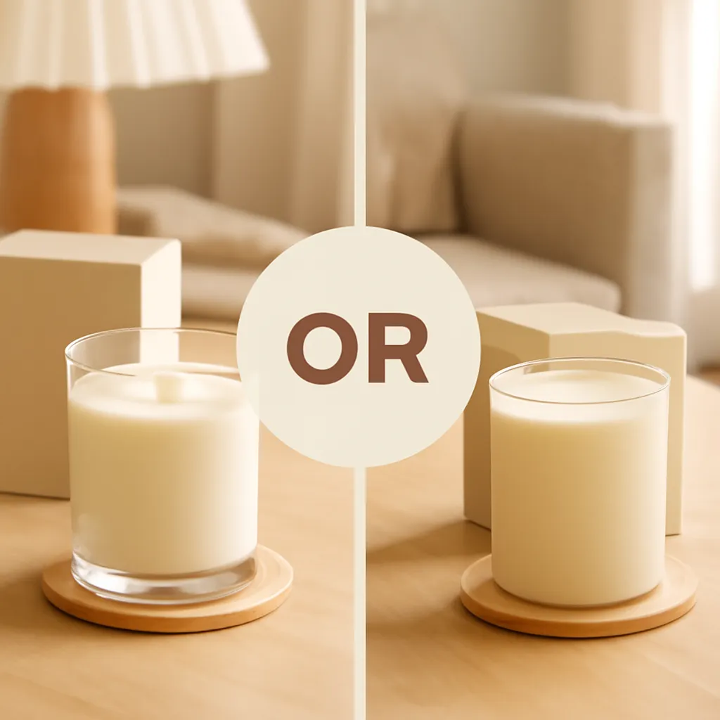 Infographic concept based on the article title, simple comparison or decision guide, warm beige and amber palette, readable layout