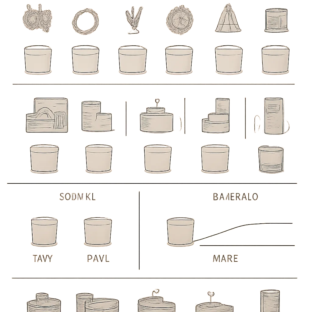 Create a clean premium editorial infographic explaining why certain candle fragrance families can work well across different homes, rooms and gifting situations without implying unsupported popularity rankings. Use a sophisticated warm-neutral color palette including ivory, beige, pale amber, soft sage, dusty lavender, muted terracotta and charcoal. Use elegant minimal line icons combined with simplified candle illustrations. Divide the infographic into five clear sections. Section 1 — Fragrance Families: Show visual icons representing vanilla, apple, lavender, citrus, woods, coffee, clean linen, floral and spice. Section 2 — Versatility: Show each scent family connected to different environments such as living room, bedroom, kitchen, bathroom, entryway and home office. Use simple room icons to demonstrate that some fragrance styles can fit more than one space. Section 3 — Mood: Create a simple spectrum showing fragrance impressions such as cozy, fresh, calm, bright, warm and sophisticated. Section 4 — Giftability: Create a gentle visual spectrum from familiar and broadly approachable scent profiles to more distinctive or preference-sensitive scent profiles. Do not use numerical scores or percentages. Section 5 — Choosing by Room: Create a simple room-selection guide with fragrance icons matched to bedroom, living room, kitchen, bathroom and entryway. Use large visual icons, generous spacing, consistent line weight and clean blank areas for adding final text manually after generation. The infographic must remain understandable through visuals even without detailed generated text. No fake statistics, no ranking numbers, no percentage claims, no unsupported data, no random words, no misspelled text, no logos, no watermark and no overly decorative background.