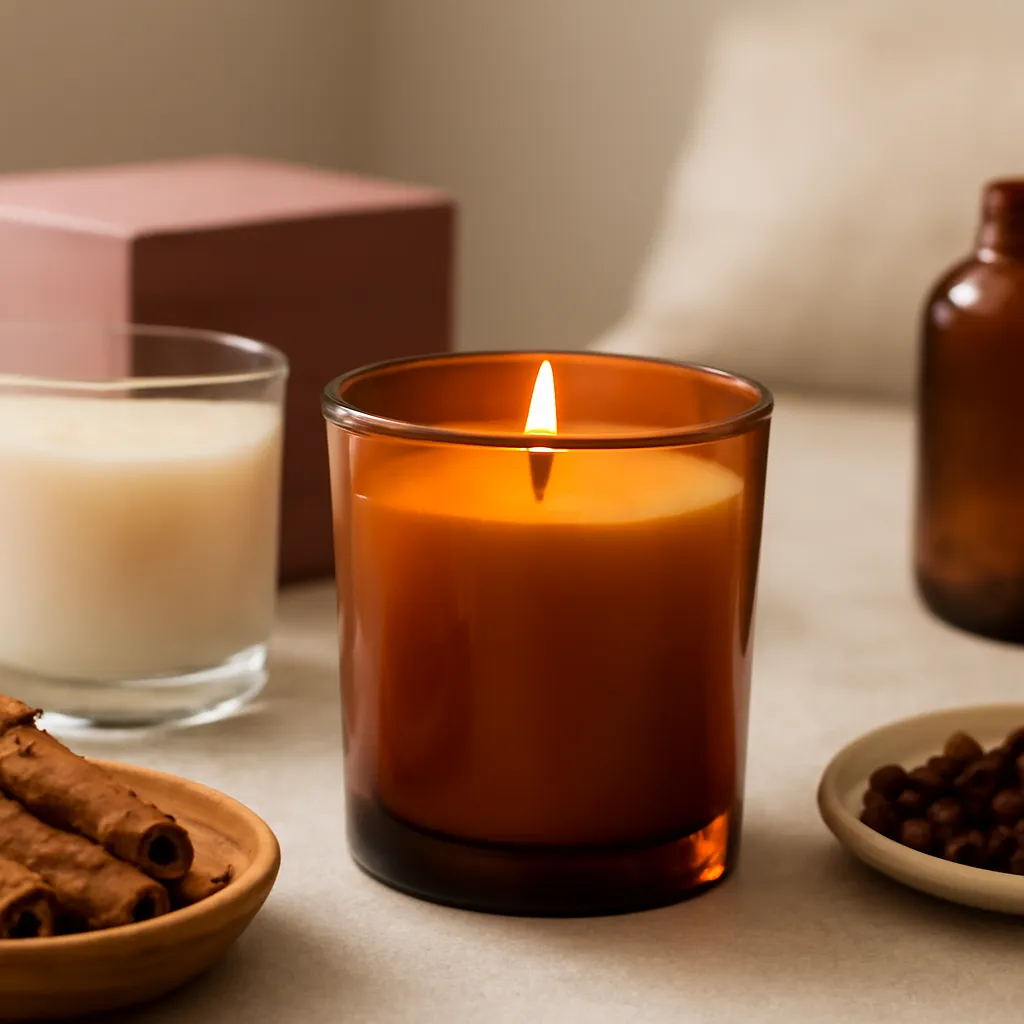 Create a close-up or macro evidence image illustrating room size and ventilation. Emphasize realistic wax texture, wick fibers, glass reflections, fragrance ingredients, packaging materials or room details that directly support the article topic. Canvas size 2000 × 1500 px, photorealistic premium commercial photography, early-fall palette with restrained amber and burgundy accents. Keep the composition clean and editorial, with one clear focal point and realistic scale. Candle vessels should be physically correct, with smooth glass and believable wax surfaces; any flame must be small and realistic and should appear only when context requires it. Use restrained props that directly support "What Is Scent Throw in Candles? 2026 Cold vs Hot Throw Guide". Avoid excessive seasonal décor, duplicated ingredient arrangements, surreal fragrance smoke, AI artifacts, noisy textures, distorted hands, unreadable labels, typography, icons, logos and watermarks. Leave a small area of negative space for optional manual annotations. Crisp detail, natural shadows, realistic color balance and subtle depth of field.