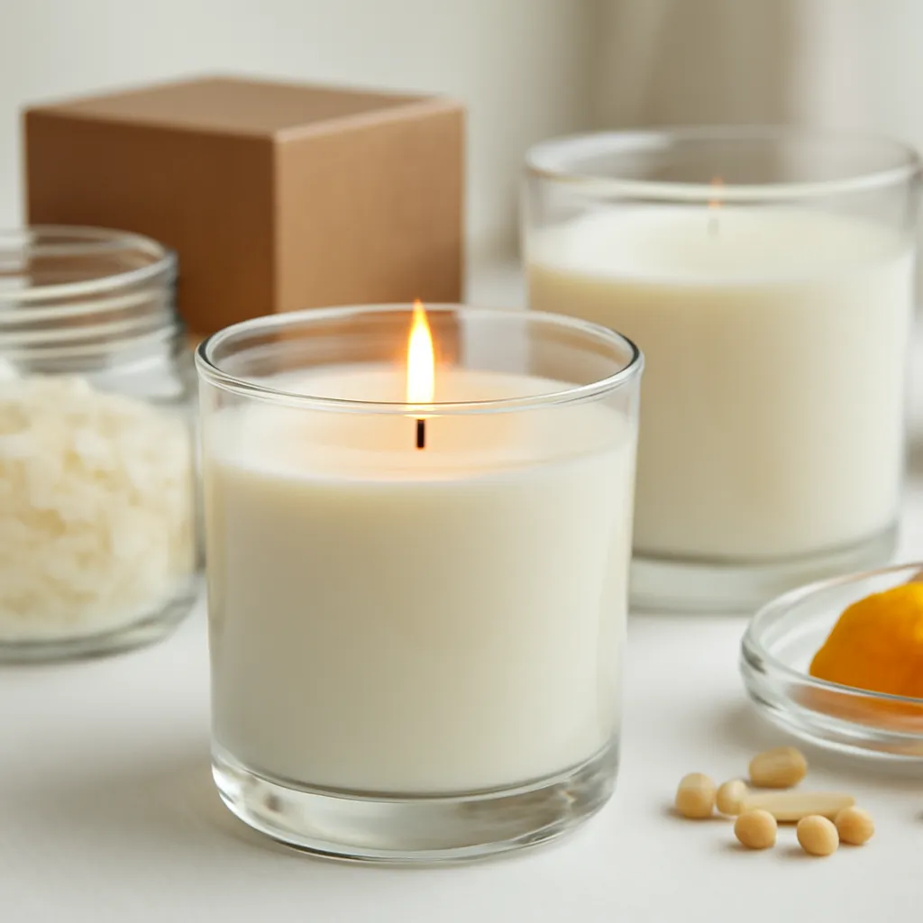 Create a close-up or macro evidence image illustrating room size and ventilation. Emphasize realistic wax texture, wick fibers, glass reflections, fragrance ingredients, packaging materials or room details that directly support the article topic. Canvas size 2000 × 1500 px, photorealistic premium commercial photography, clean ivory laboratory-inspired studio. Keep the composition clean and editorial, with one clear focal point and realistic scale. Candle vessels should be physically correct, with smooth glass and believable wax surfaces; any flame must be small and realistic and should appear only when context requires it. Use restrained props that directly support "Soy Wax vs Beeswax 2026: Burn Time, Scent Throw and Cost". Avoid excessive seasonal décor, duplicated ingredient arrangements, surreal fragrance smoke, AI artifacts, noisy textures, distorted hands, unreadable labels, typography, icons, logos and watermarks. Leave a small area of negative space for optional manual annotations. Crisp detail, natural shadows, realistic color balance and subtle depth of field.